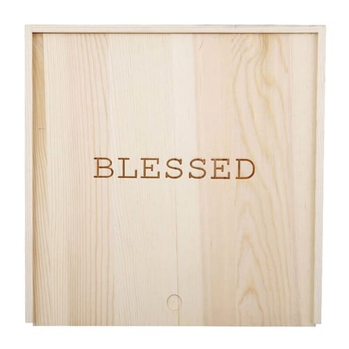 Blessed Wooden Keepsake Box