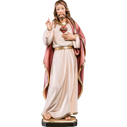 Classic Finish Italian Sacred Heart Statue - 23&quot;