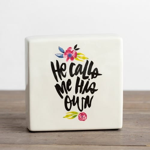 His Own Ceramic Tabletop Plaque