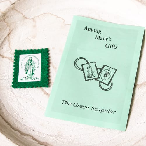 Traditional Cordless Green Scapular