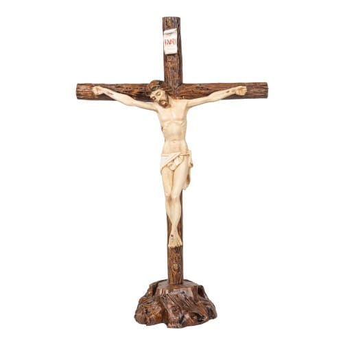 Italian Standing Crucifix - 14&quot;