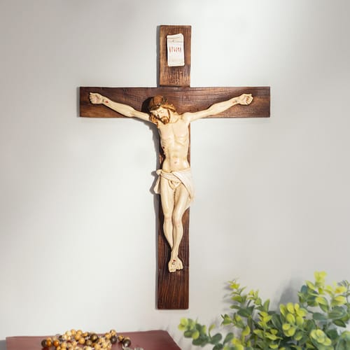 Italian Wall Crucifix - 15&quot;