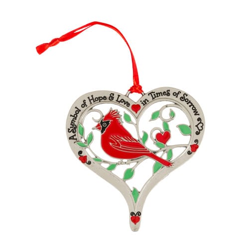 Hope &amp; Love Cardinal Ornament