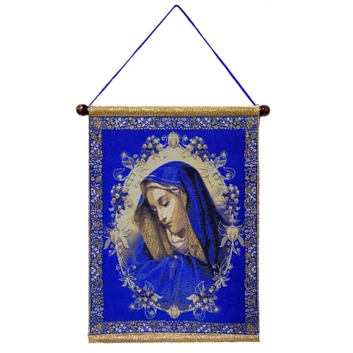 Blue Our Lady Of Sorrows Tapestry - 11&quot;