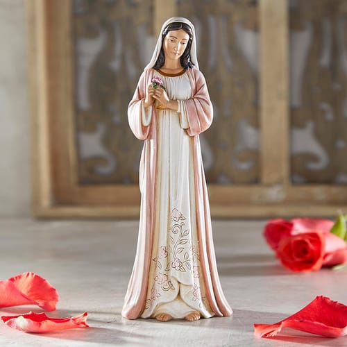 Madonna Of The Roses Statue - 8.25&quot;