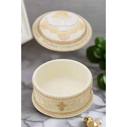 Wedgewood Style Holy Spirit Keepsake Box