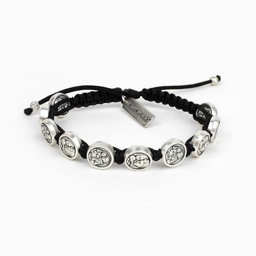 St. Joseph Bracelet - Silver/Black