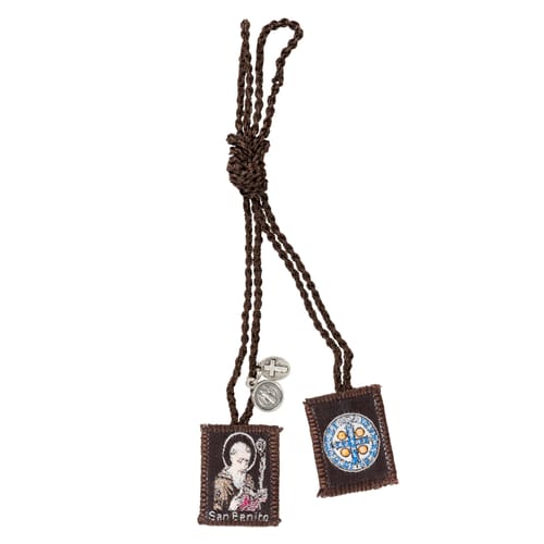 Medium Scapular St. Benedict Charms - 1&quot; X 1.5&quot;