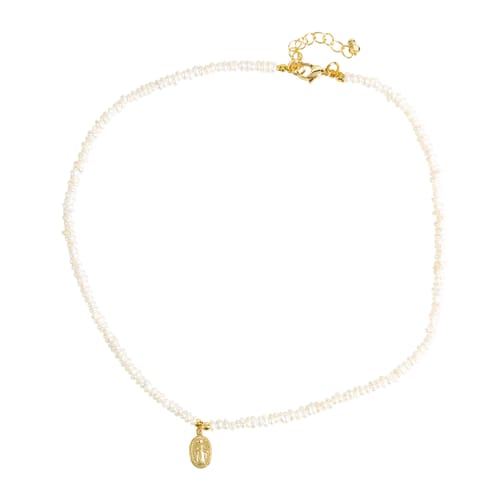 Freshwater Pearl Miraculous Medal Choker