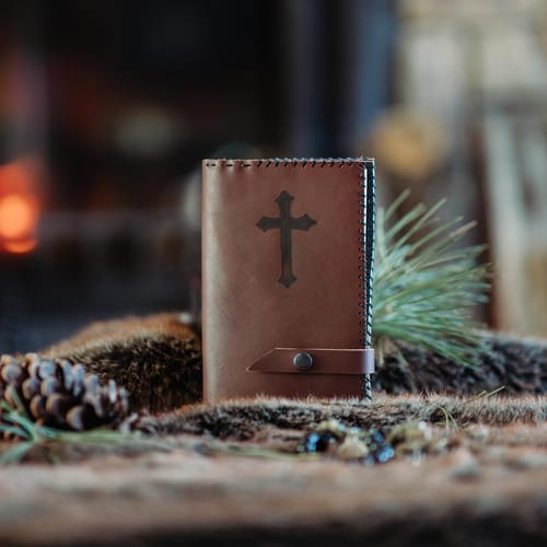 Brown Premium Leather Magnificat Cover