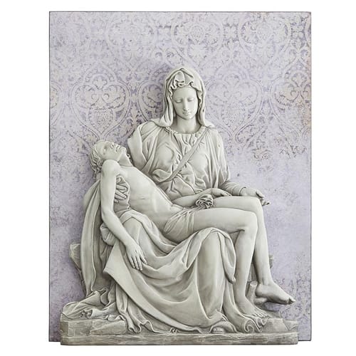 Pieta Garden Wall Plaque - 26&quot;x 21&quot;