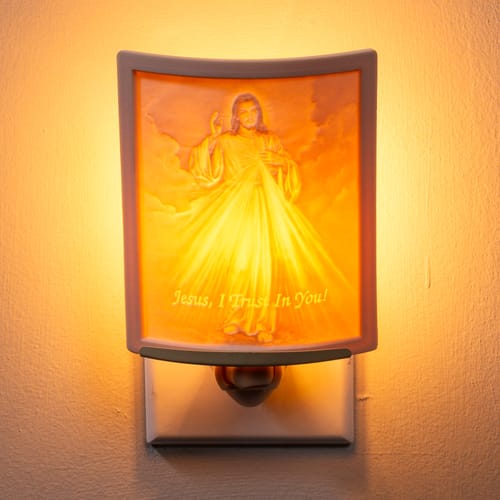 Divine Mercy Porcelain Night Light