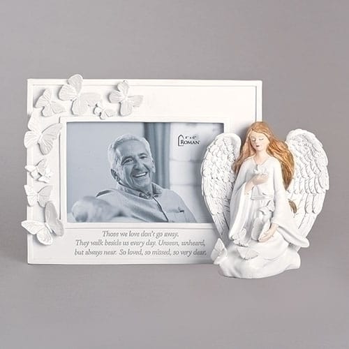 Butterfly Memorial Frame With Angel