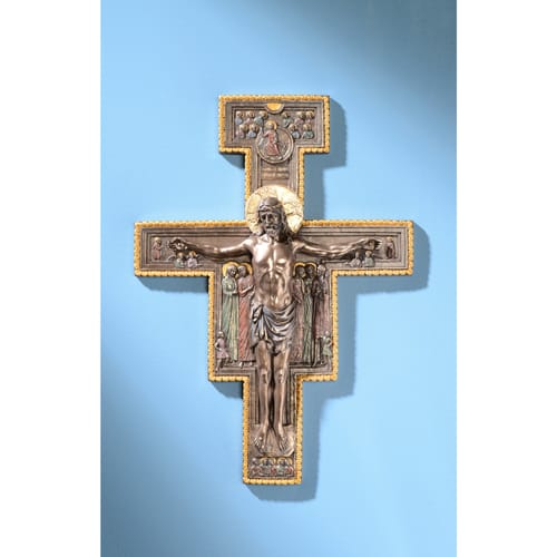 San Damiano Bronzed Crucifix, 11x16