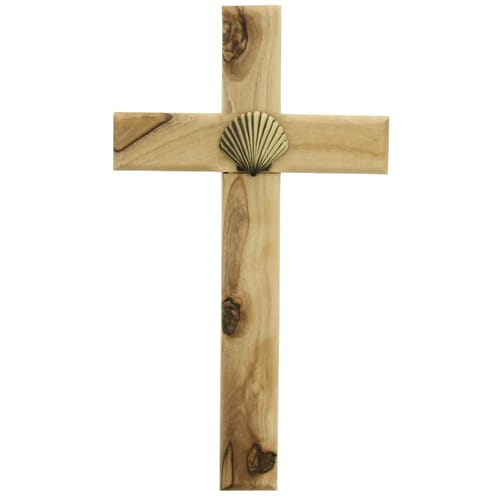 Olive Wood Baptismal Wall Cross