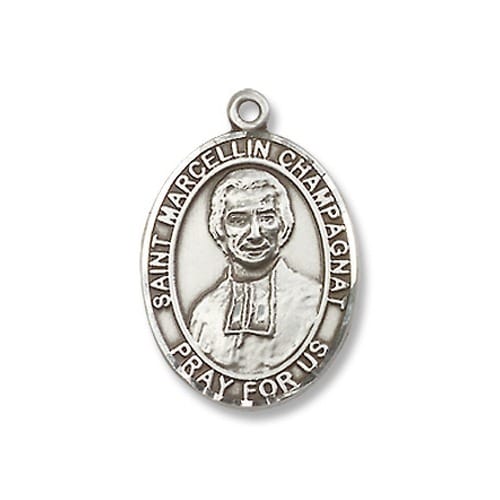 Sterling Silver St. Marcellin Champagnat Pendant W/ Chain