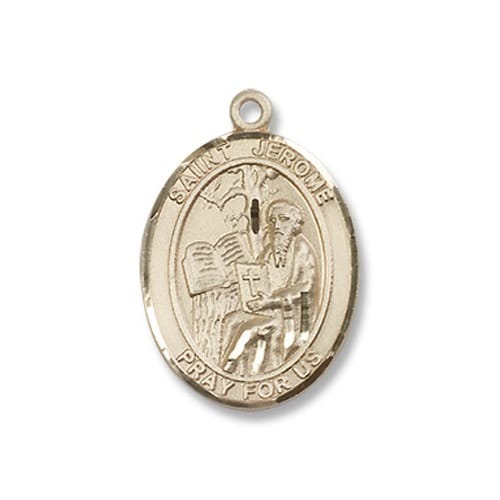 Gold Filled St. Jerome Pendant W/ Chain