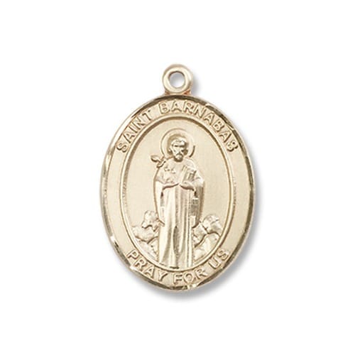 Gold Filled St. Barnabas Pendant W/ Chain