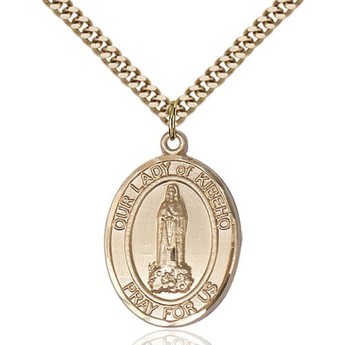 14kt Gold Filled Our Lady Of Kibeho Pendant