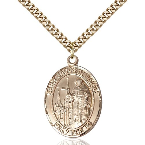 14kt Gold Filled St. Jacob Of Nisibis Pendant