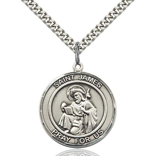 Sterling Silver St. James The Greater Pendant