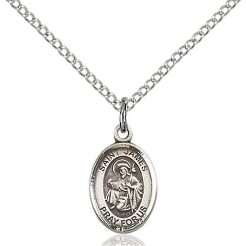 Sterling Silver St. James The Greater Petite Pendant