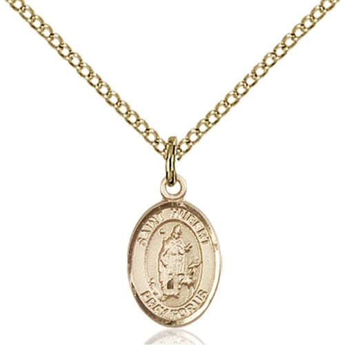 14kt Gold Filled St. Hubert Of Liege Petite Pendant