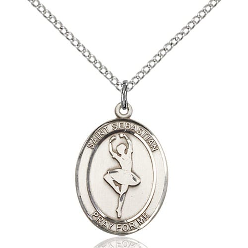 Sterling Silver St. Sebastian/Dance Pendant