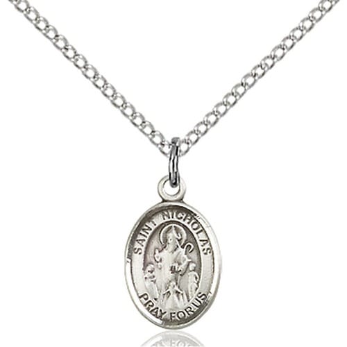 Sterling Silver St. Nicholas Petite Pendant