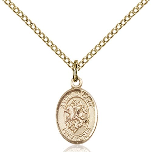 14kt Gold Filled St. George Petite Pendant