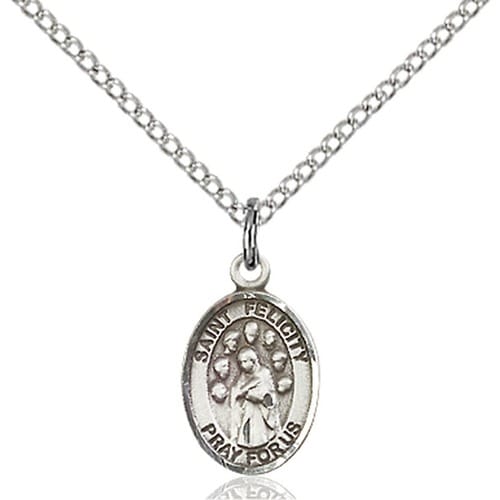 Sterling Silver St. Felicity Petite Pendant