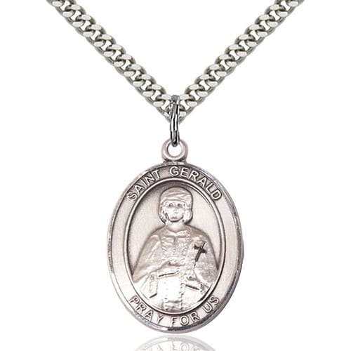 Sterling Silver St. Gerald Pendant