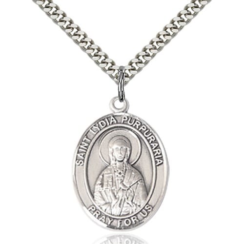 Sterling Silver St. Lydia Purpuraria Pendant