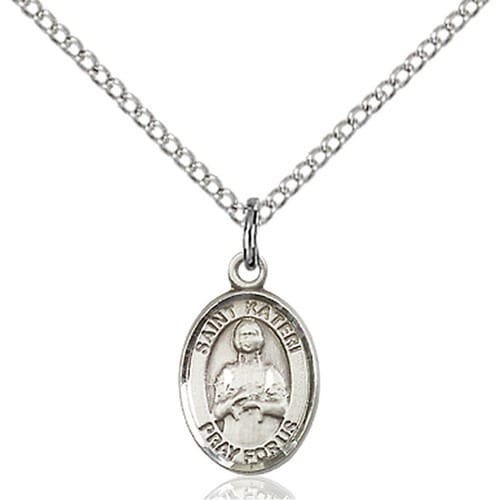 Sterling Silver St. Kateri Petite Pendant