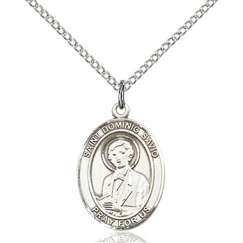 Sterling Silver St. Dominic Savio Pendant