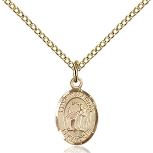 14kt Gold Filled St. Valentine Of Rome Petite Pendant