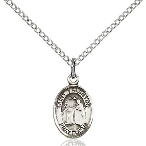 Sterling Silver St. Valentine Of Rome Petite Pendant