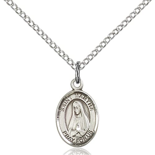 Sterling Silver St. Martha Petite Pendant