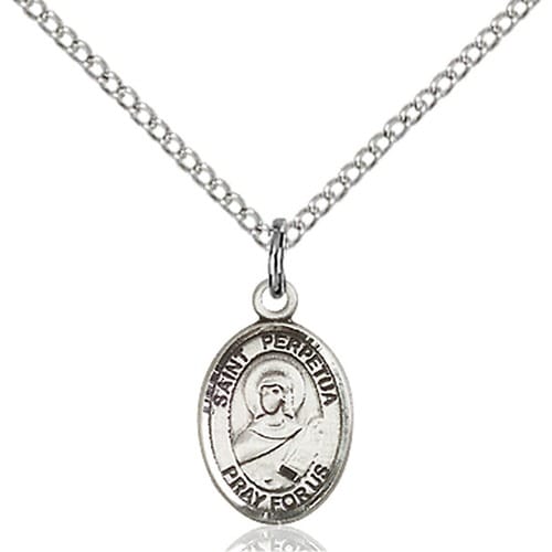 Sterling Silver St. Perpetua Petite Pendant