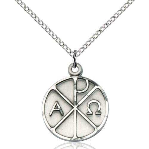 Sterling Silver Alpha &amp; Omega Pendant