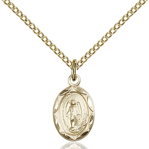 14kt Gold Filled Miraculous Petite Pendant