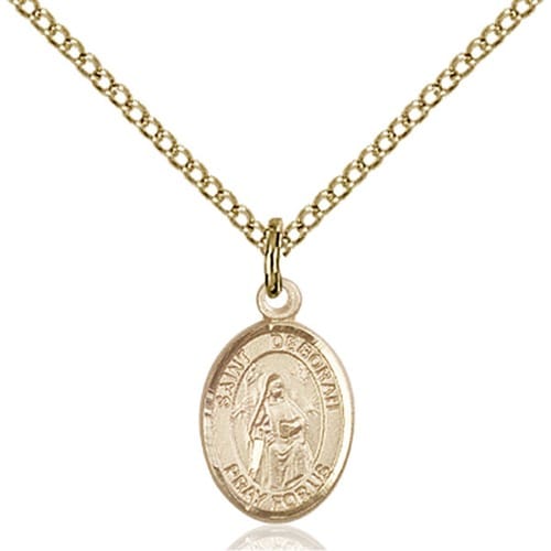 14kt Gold Filled St. Deborah Petite Pendant