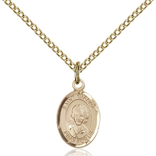 14kt Gold Filled St. Gianna Petite Pendant