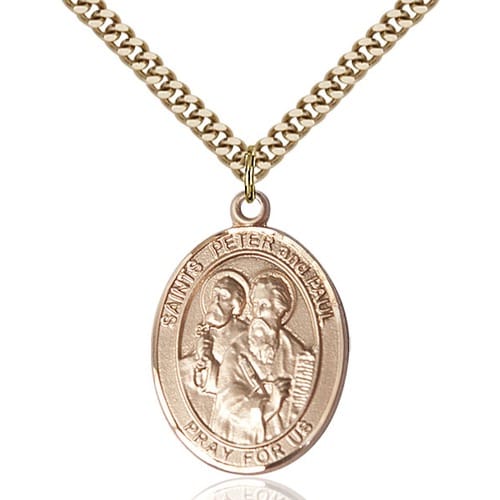 14kt Gold Filled St. Peter / St. Paul Pendant