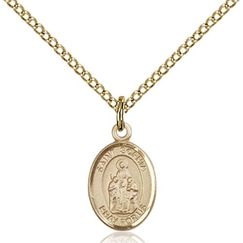 14kt Gold Filled St. Sophia Petite Pendant