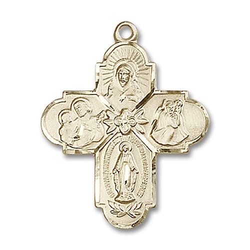 14kt Gold 4-Way Medal