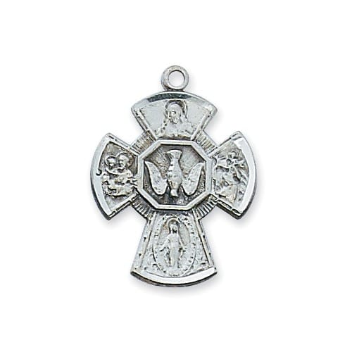 UPC 735365124855 product image for Sterling Silver 4-way Pendant | upcitemdb.com