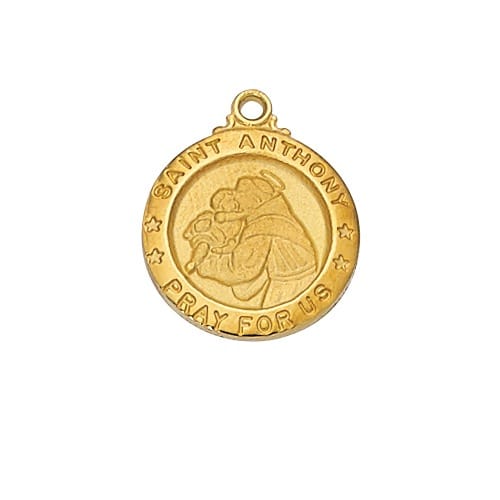 Gold Over Sterling St. Anthony Pendant