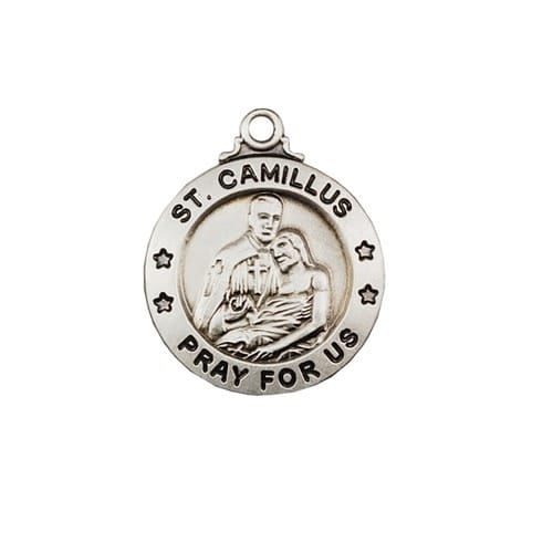 Sterling Silver St. Camillus Pendant