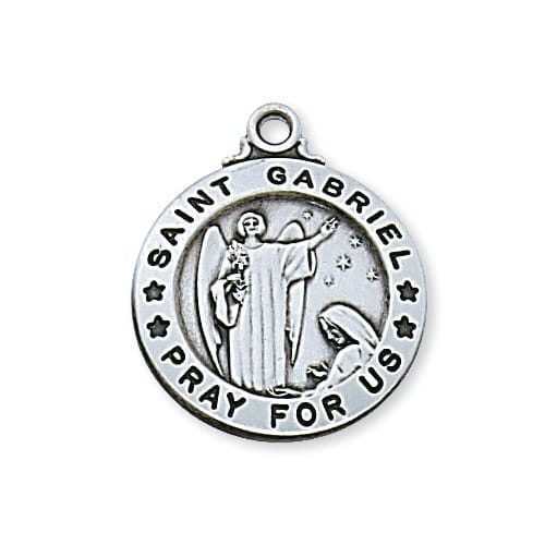 Sterling Silver St. Gabriel Pendant